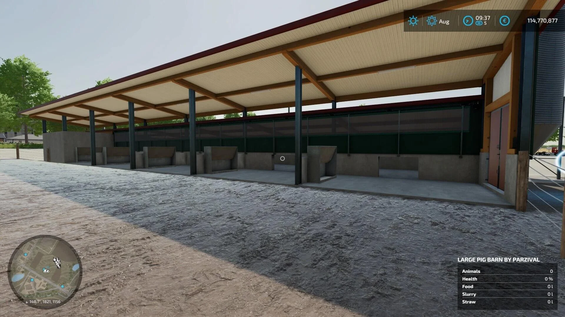 Large Pig Barn v1.0 FS22 FS22 Mod Free Download