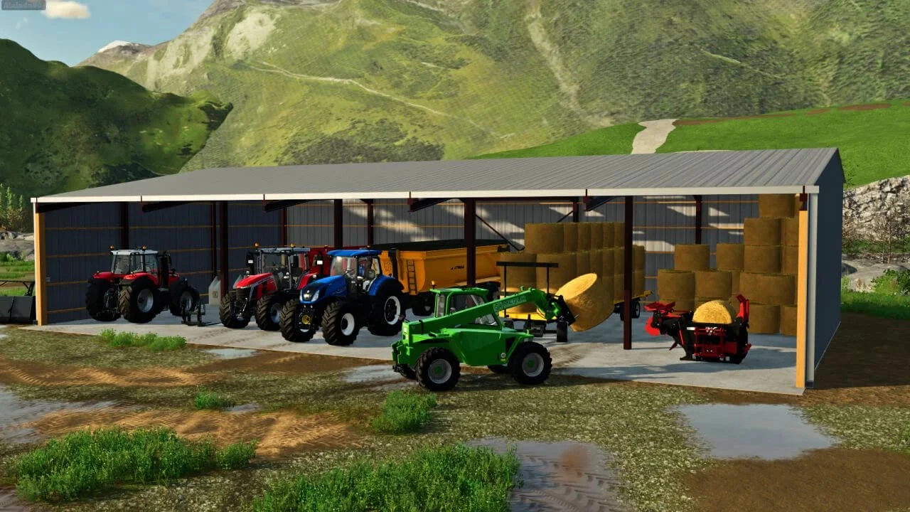 Straw shed v1.0.0.1 FS22 FS22 Mod Free Download