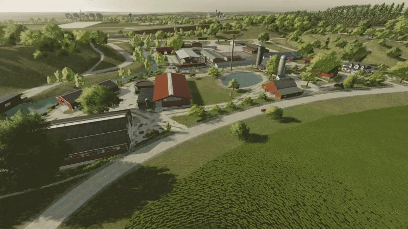 The Red Farm on Elmcreek V1.0 FS22 FS22 Mod Free Download