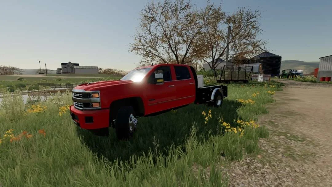 14-18 Chevy 3500 Duramax Flatbed v1.0 FS22 FS22 Mod Free Download