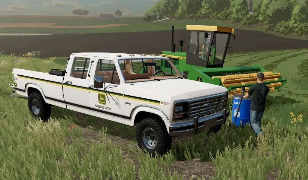 1986 Ford F350 John Deere Dealer Truck v1.0 FS22 FS22 Mod Free Download