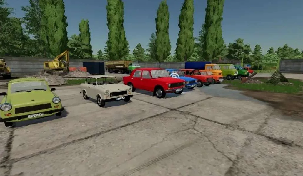 1990 Cars Pack v1.0 FS22 FS22 Mod Free Download