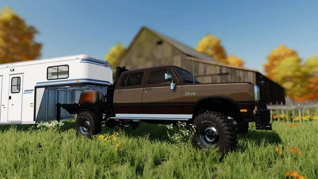 1991 Ram W250 Shortbox Crew v2.0 FS22 FS22 Mod Free Download
