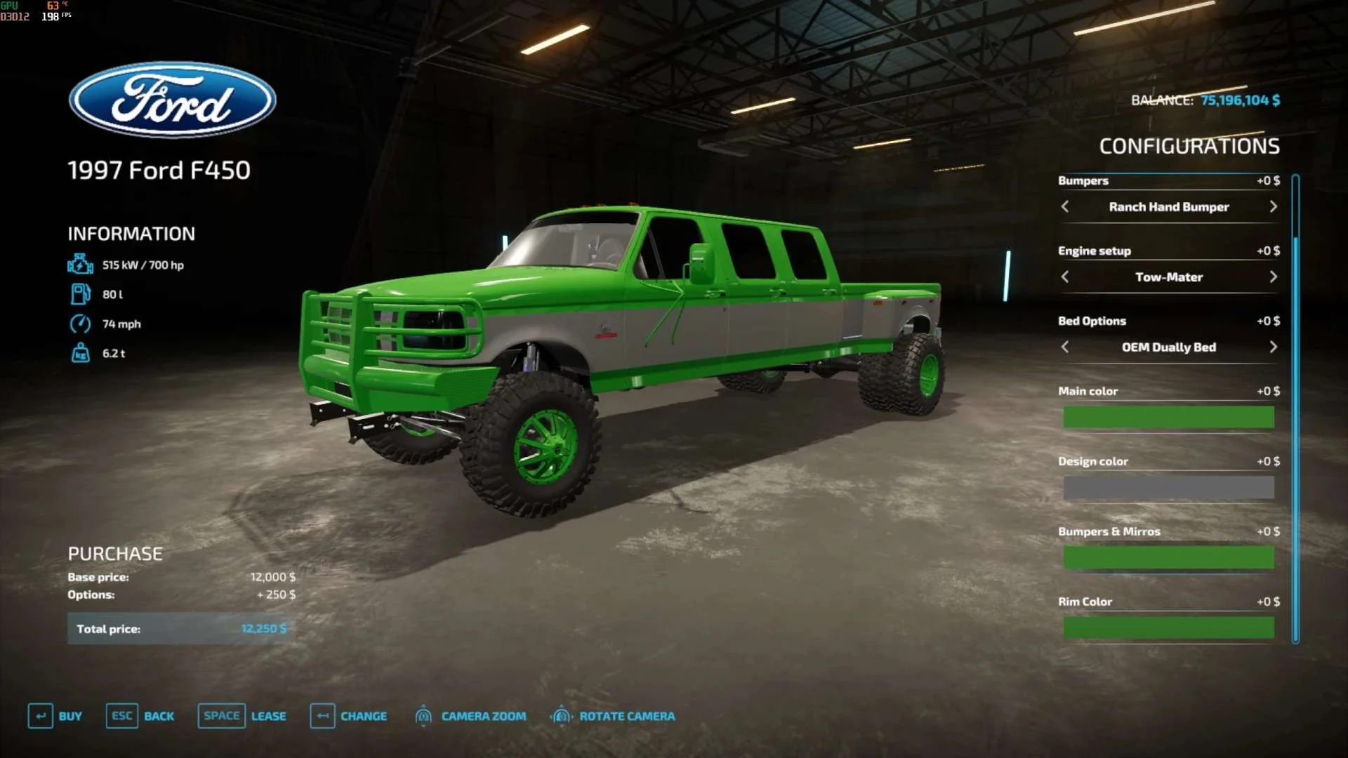 1997 Ford F450 XL Cab 6-door V1.0 FS22 FS22 Mod Free Download