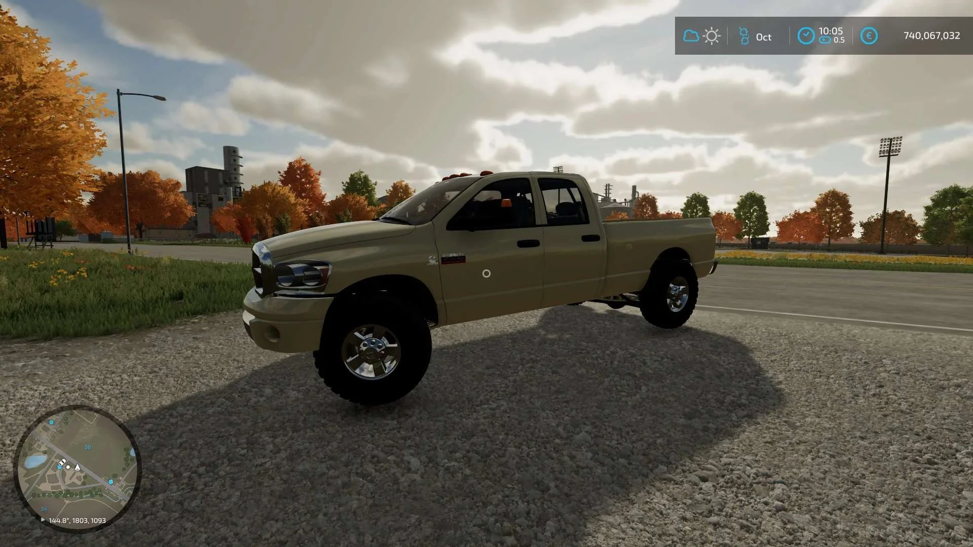 2007 dodge ram (lowered a bit) v1.0 FS22 FS22 Mod Free Download