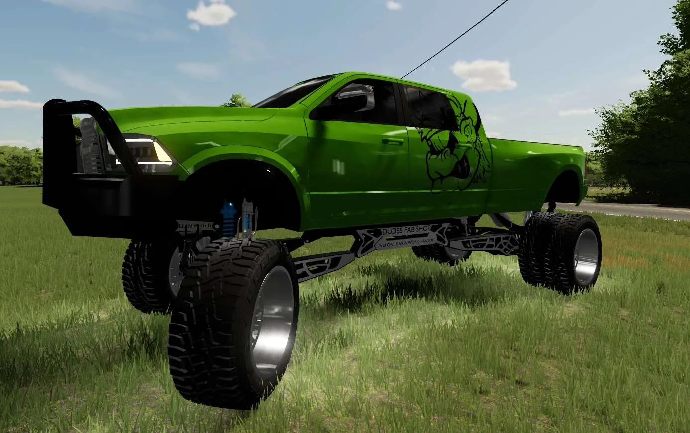 2017 Ram Crazy lift v1.0 FS22 FS22 Mod Free Download
