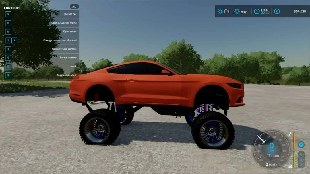 2018 Ford Mustang Lifted v1.0 FS22 FS22 Mod Free Download