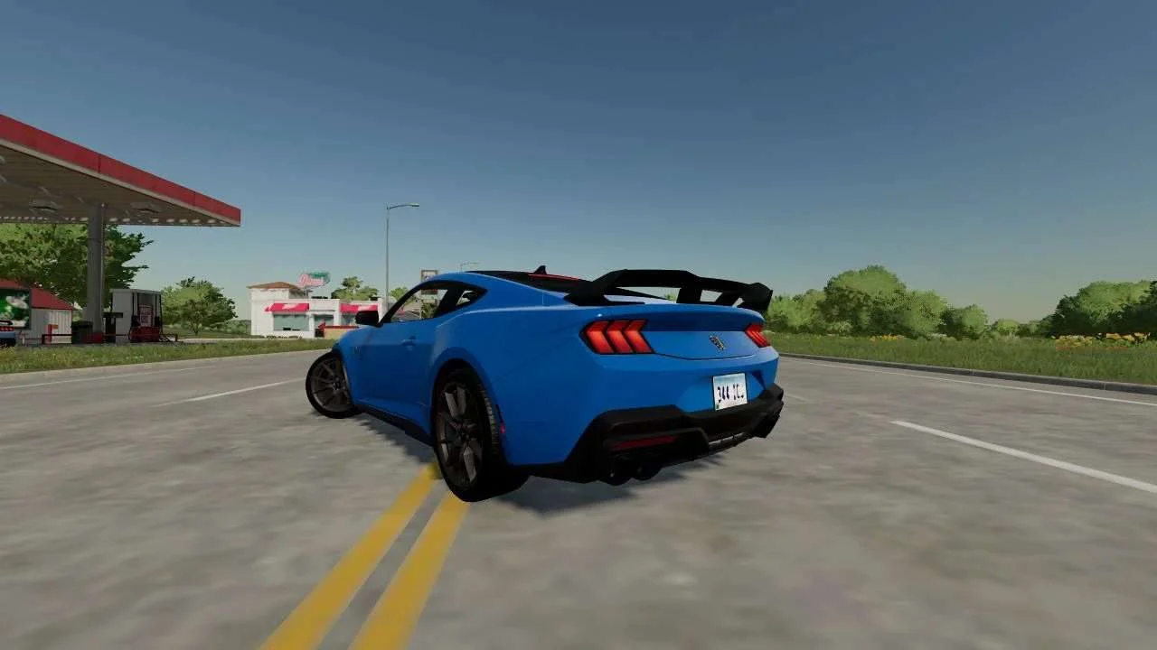 2024 Ford Mustang Dark Horse v1.0 FS22 FS22 Mod Free Download