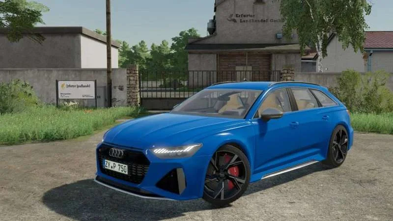 Audi RS6 Avant 2020 v1.0 FS22 FS22 Mod Free Download