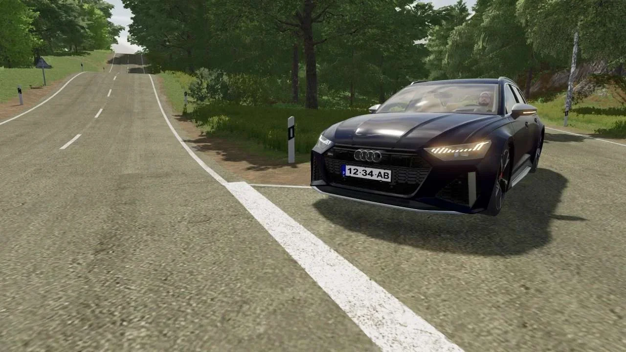 Audi RS6 Avant C8 v1.0 FS22 FS22 Mod Free Download