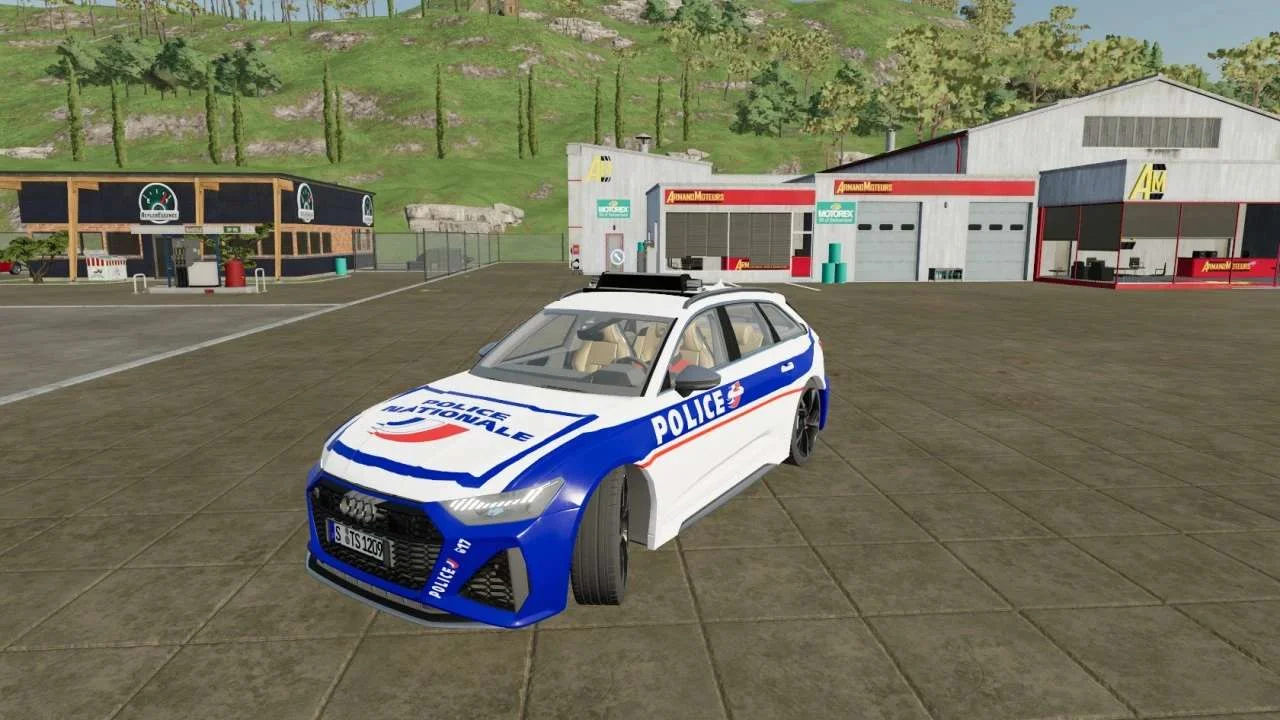 Audi RS6 Police v1.1 FS22 FS22 Mod Free Download