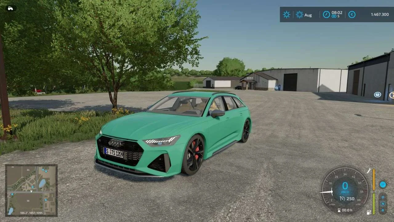 Audi RS6 v1.0.0.1 FS22 FS22 Mod Free Download
