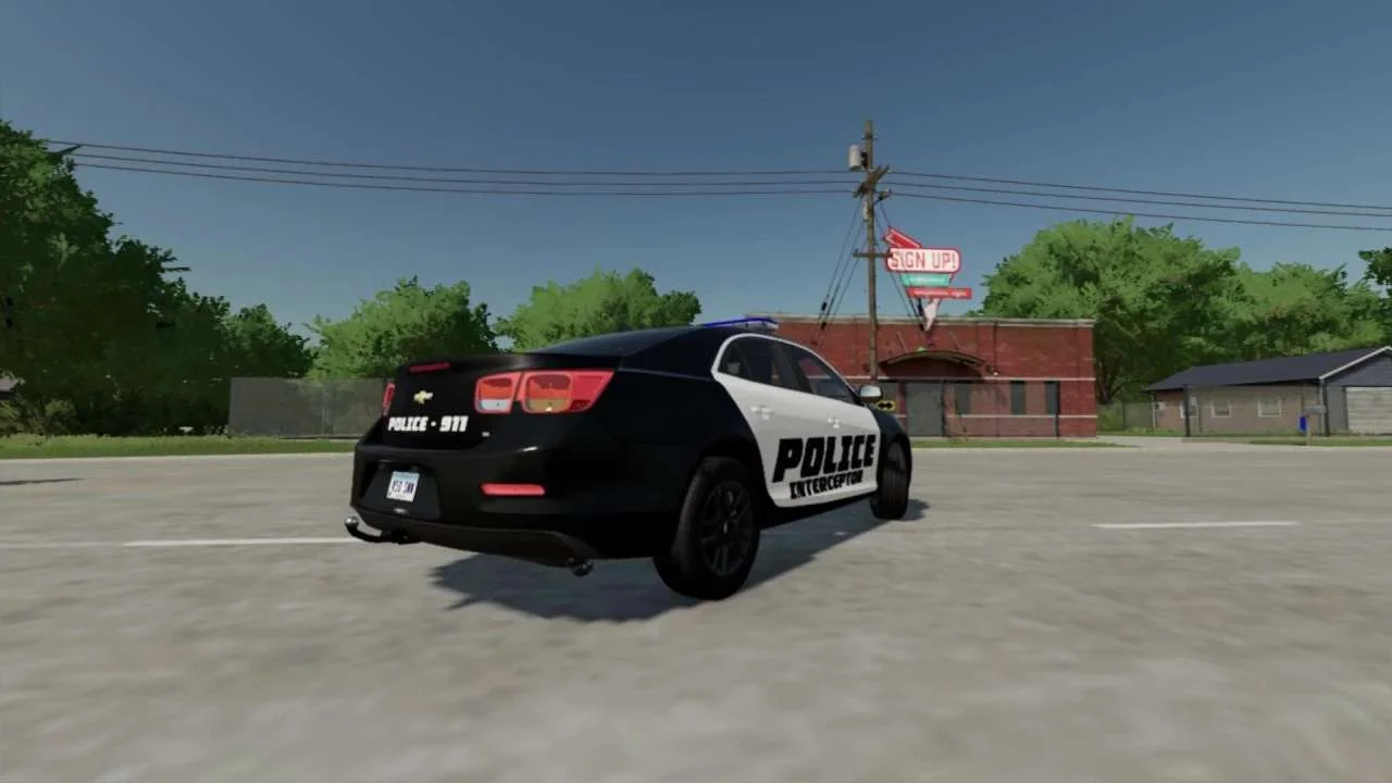 Chevrolet Malibu 2013 Police Interceptor v1.0 FS22 FS22 Mod Free Download