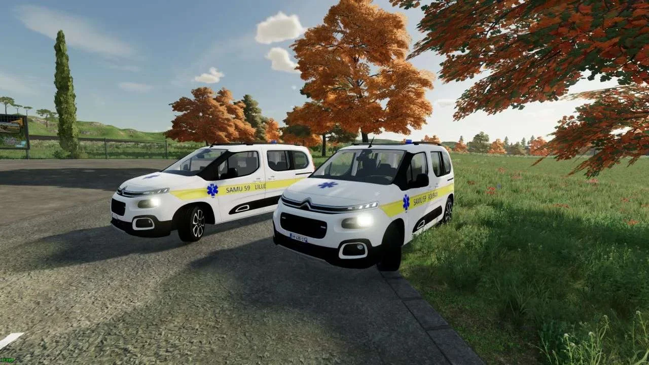 Citroën Berlingo 2019 SAMU 59 V1.0 FS22 FS22 Mod Free Download