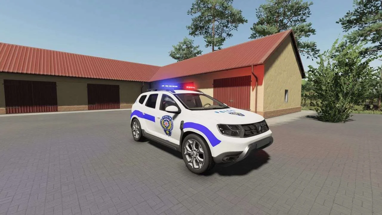 Dacia Duster Police v1.0 FS22 FS22 Mod Free Download