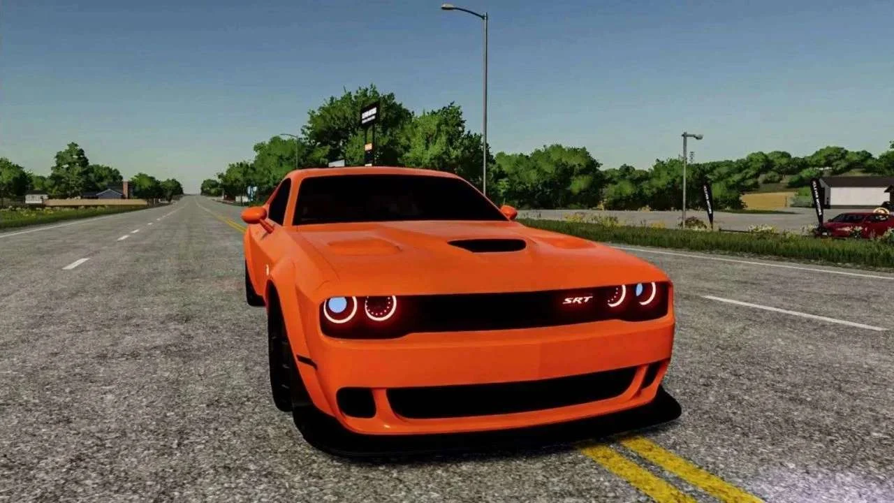 Dodge Challenger Hellcat v1.3 FS22 FS22 Mod Free Download