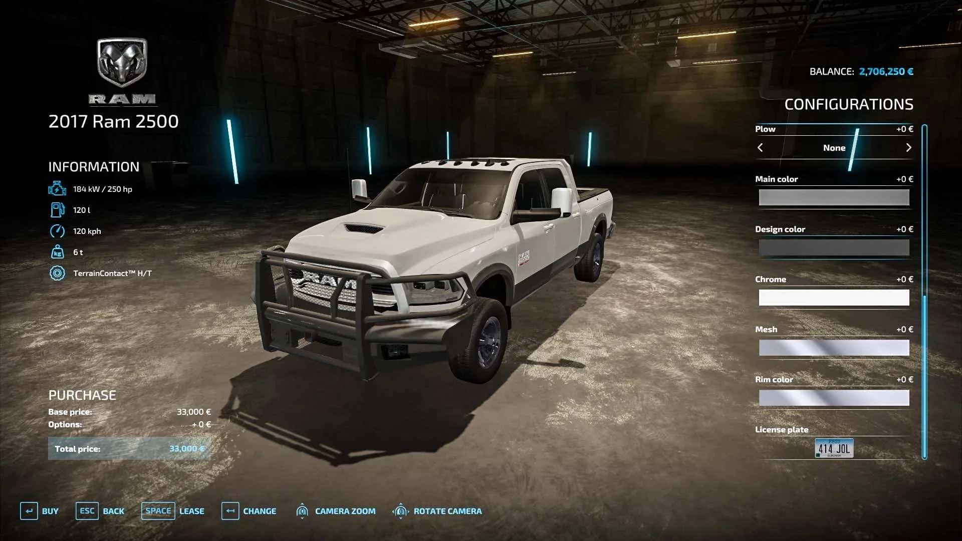Dodge RAM 2017 Dynamic v1.0 FS22 FS22 Mod Free Download