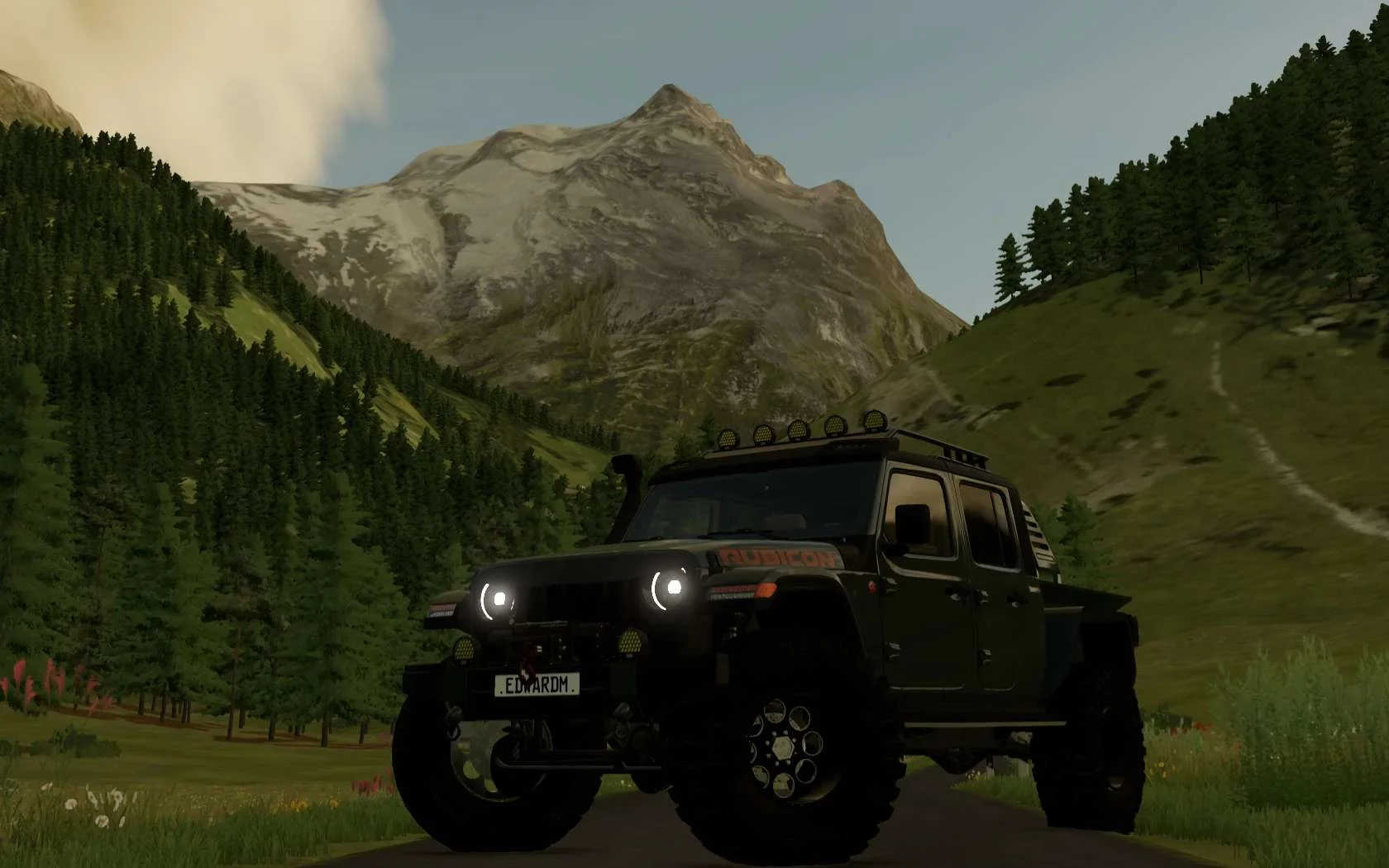 EDM Fs22 Jeep Gladiator Rubicon v1.0 FS22 FS22 Mod Free Download