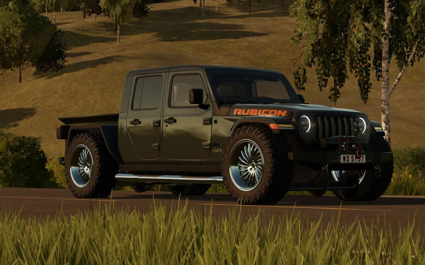 EDM Fs22 Jeep Gladiator Rubicon v1.1 FS22 FS22 Mod Free Download