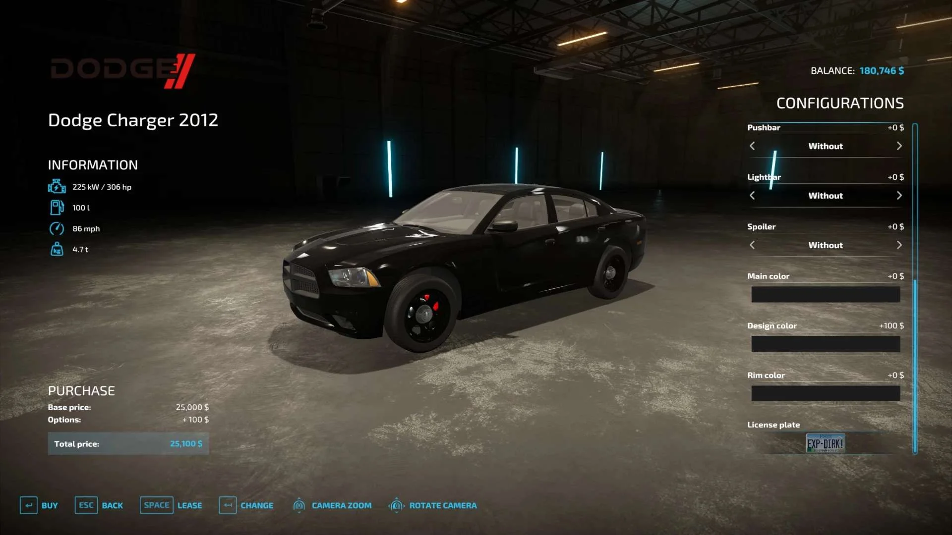EXP22 Dodge Police Charger v1.0 FS22 FS22 Mod Free Download