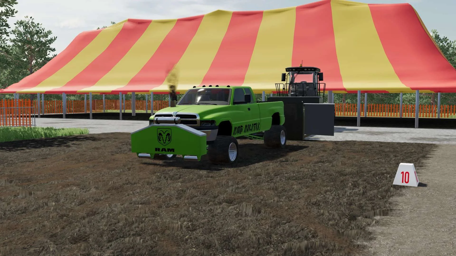 EXP22 Dodge Pulling Truck v1.0 FS22 FS22 Mod Free Download