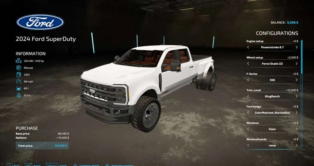 F550 Super duty v1.0 FS22 FS22 Mod Free Download
