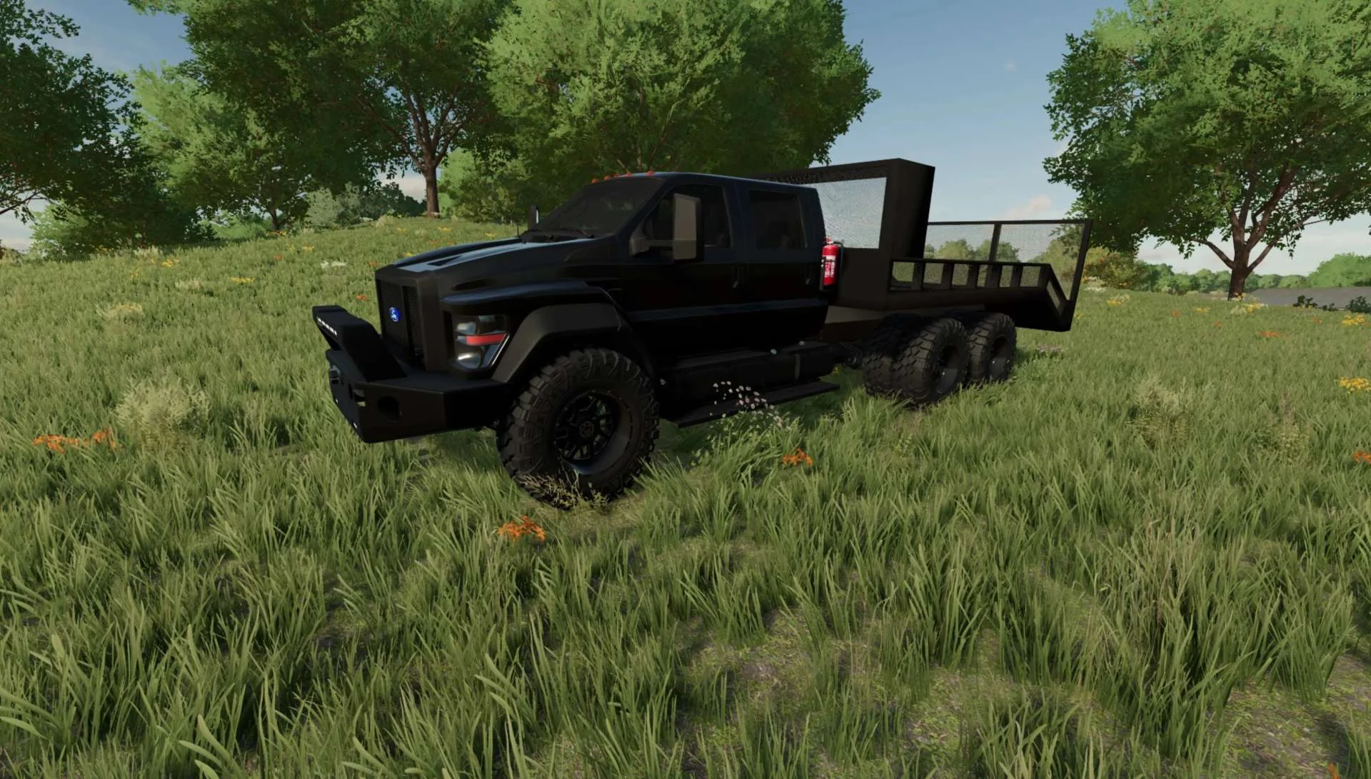 Ford F750 Landscape v1.0 FS22 FS22 Mod Free Download