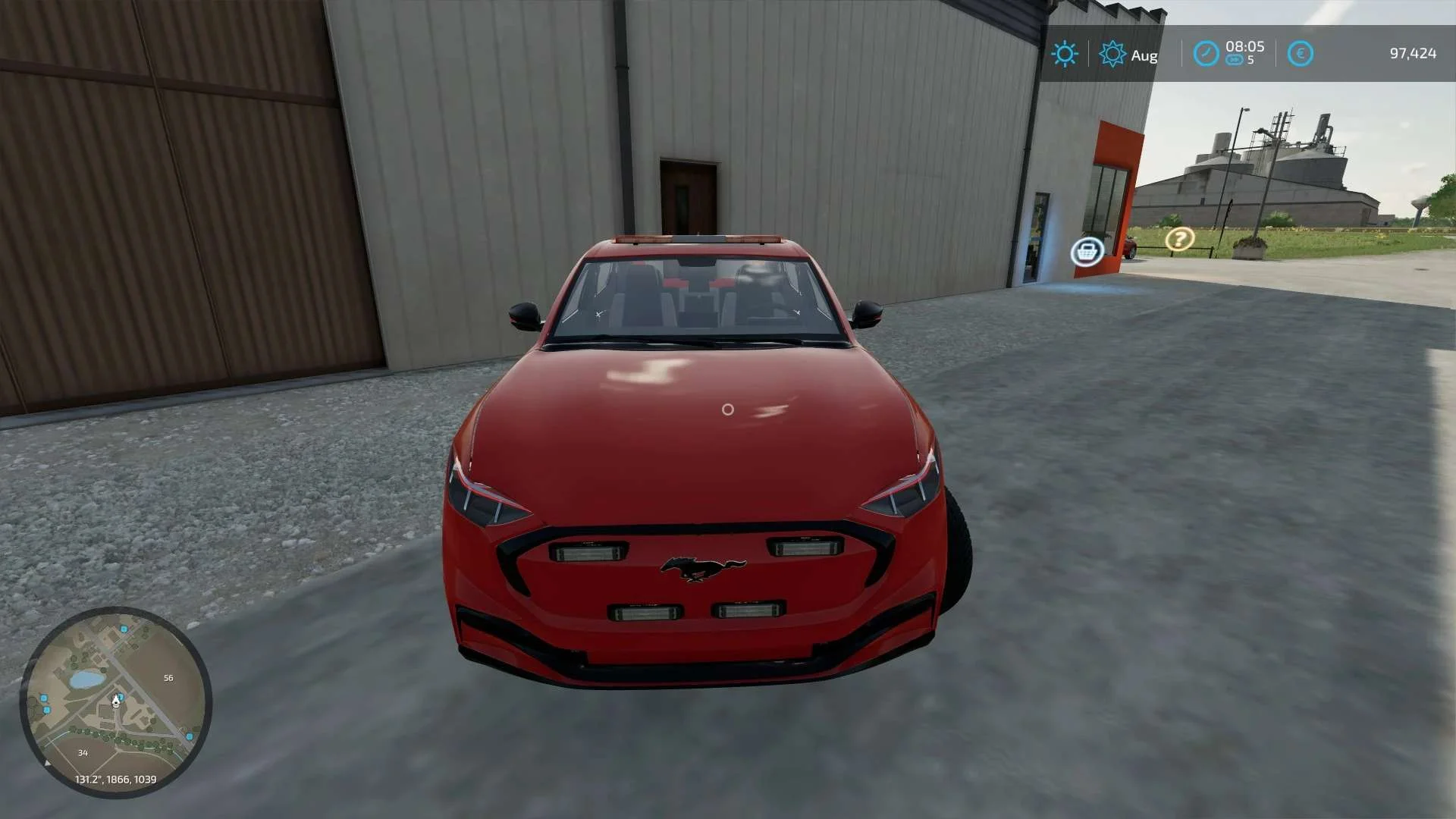 Ford Mustang Mach E Strobes Added v1.0 FS22 FS22 Mod Free Download