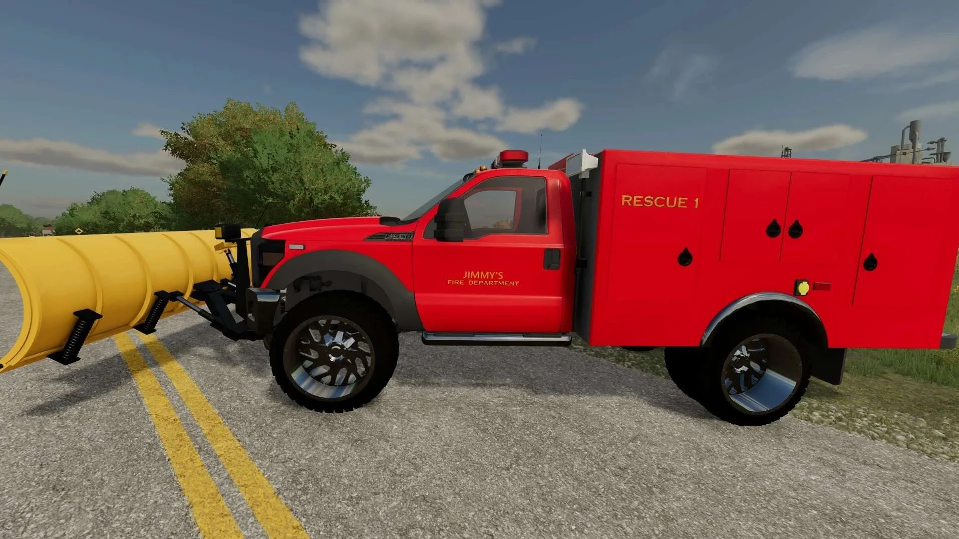 JIMMY’S FORD F550 RESCUE v1.0 FS22 FS22 Mod Free Download