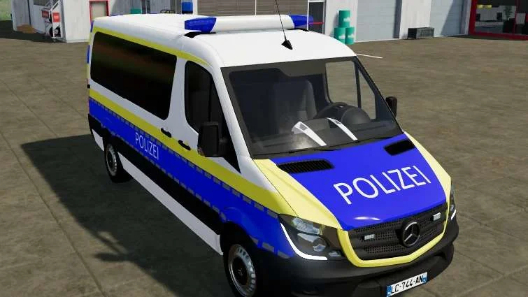 MB Spinter Police v1.0 FS22 FS22 Mod Free Download