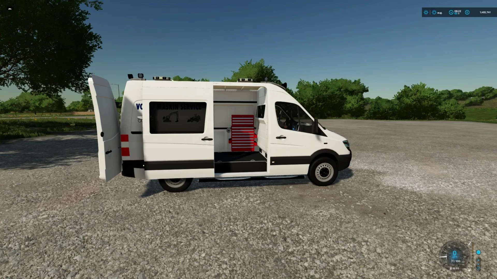 MB Sprinter Volvo Service v1.0 FS22 FS22 Mod Free Download