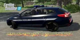 MEGANE ESTATE HYBRIDE GENDARMERIE v1.0 FS22 FS22 Mod Free Download