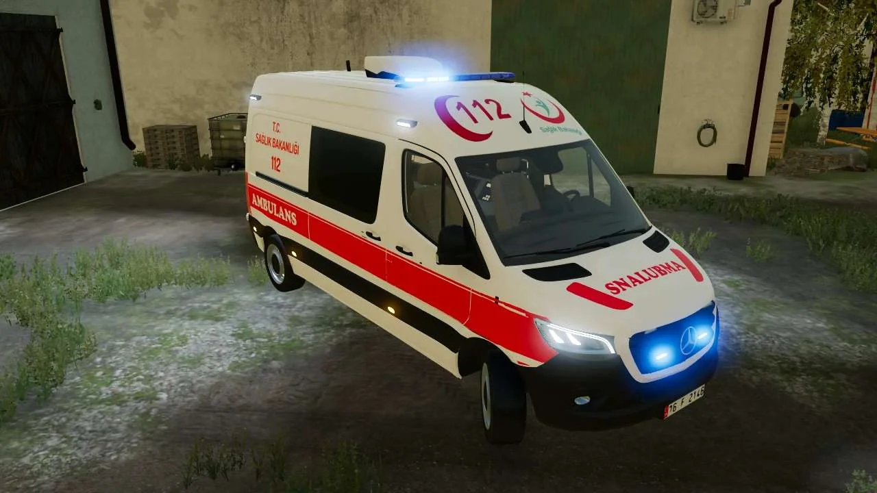Mercedes Benz Sprinter 2019 ELW v1.0 FS22 FS22 Mod Free Download