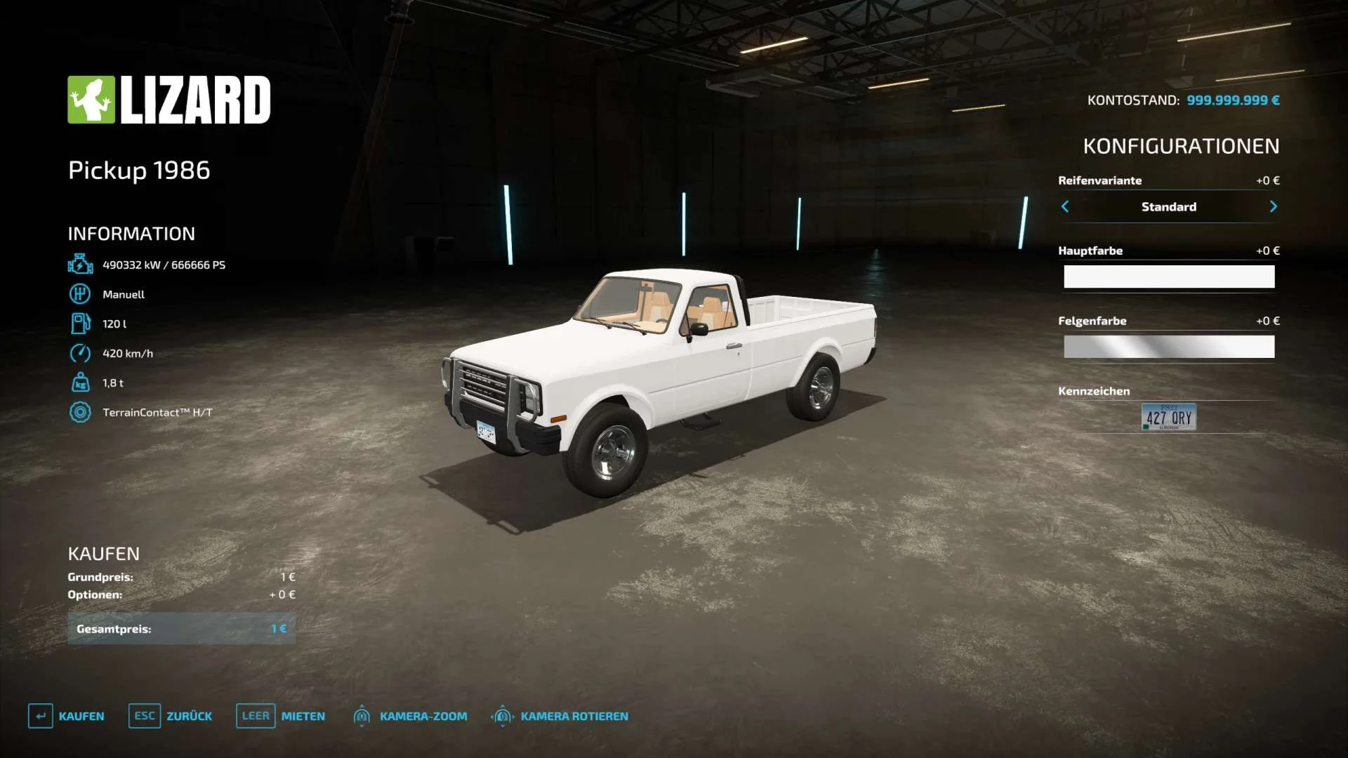 Modded Pickup 1986 v1.0 FS22 FS22 Mod Free Download