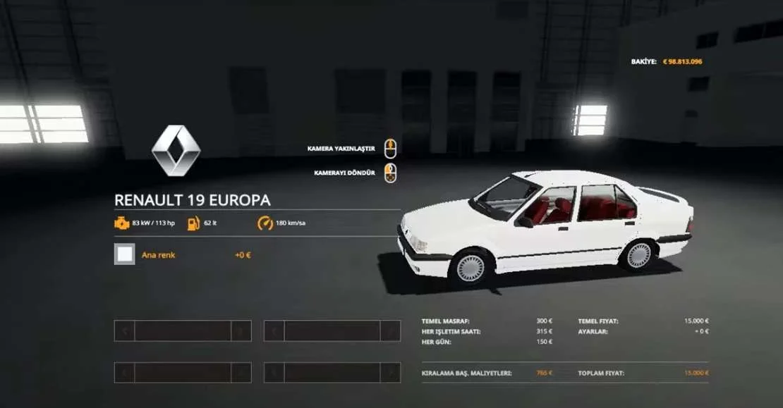 Renault Europa v1.0 FS22 FS22 Mod Free Download