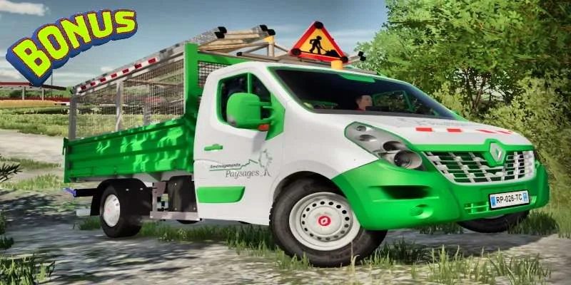 RENAULT MASTER 3 PAYSAGISTE v1.0 FS22 FS22 Mod Free Download