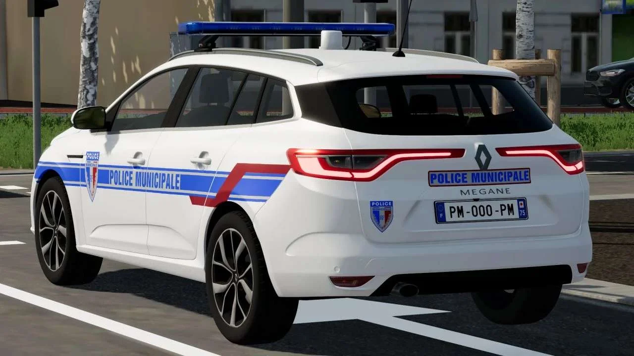 Renault Megane IV Phase 1 (Police Municipale) v1.0 FS22 FS22 Mod Free Download