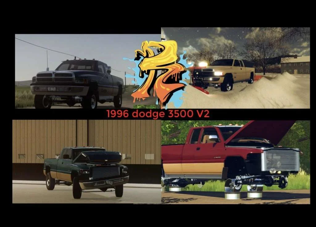 RMG22 1996 dodge 3500 V2.0 FS22 FS22 Mod Free Download
