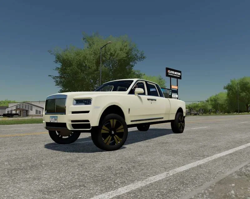 Rollsroyce cullinan pickup custom v1.0 FS22 FS22 Mod Free Download