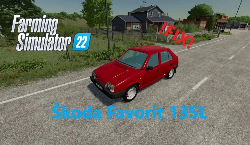 Skoda Favorit 135L FIX v1.0 FS22 FS22 Mod Free Download