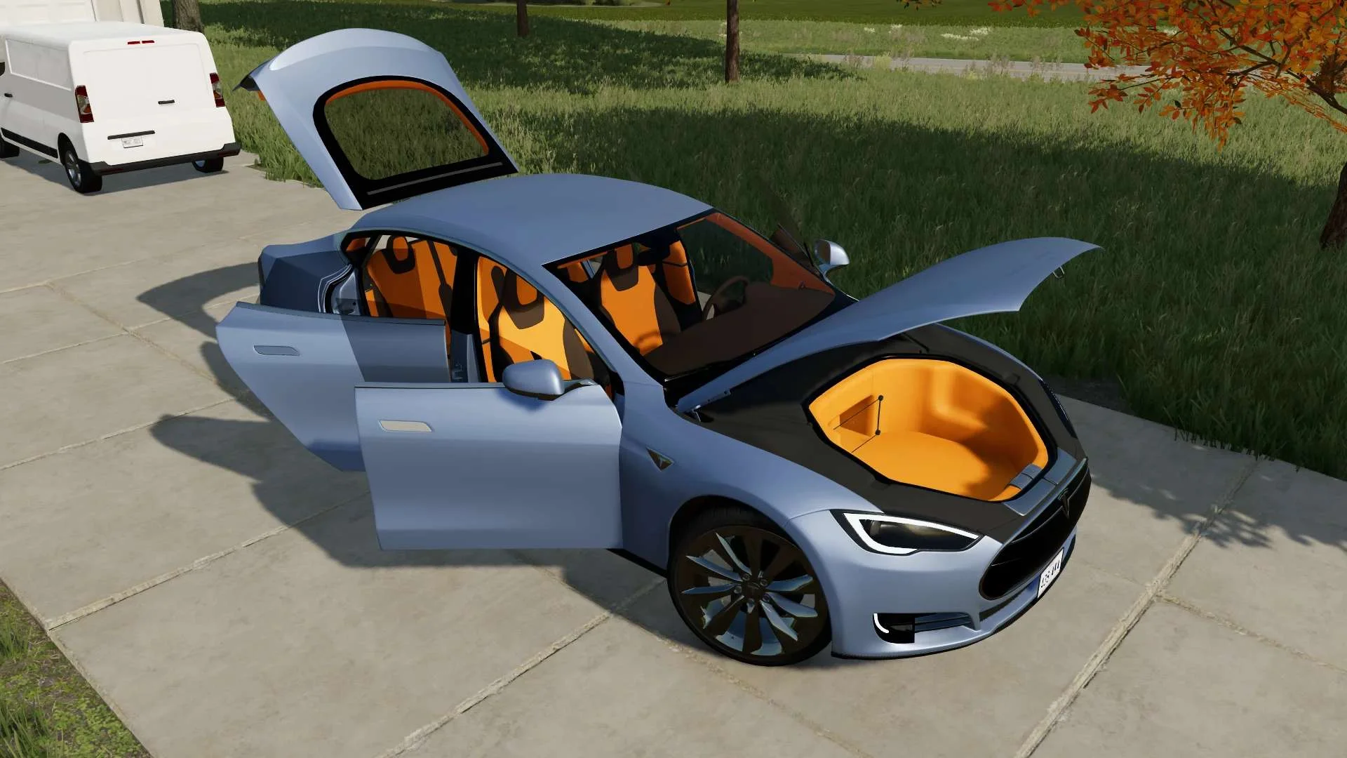 Tesla Model S 2014 v1.0 FS22 FS22 Mod Free Download