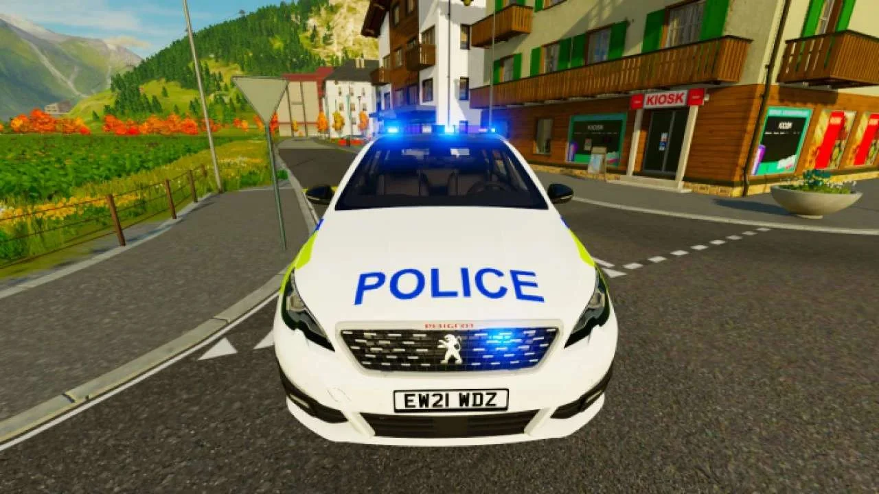UK Police Peugeot 308 SW 2021 v1.0 FS22 FS22 Mod Free Download