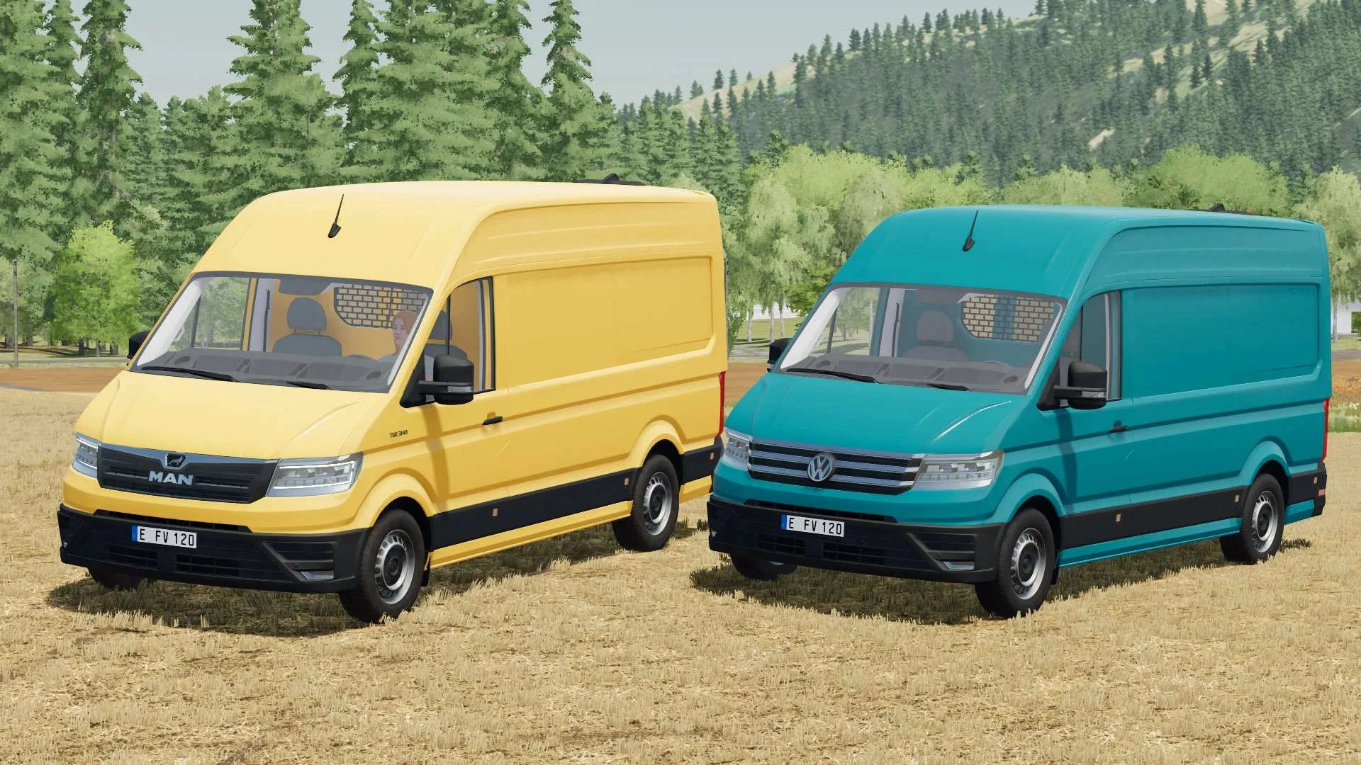 Volkswagen Crafter & MAN TGE v2.0 FS22 FS22 Mod Free Download