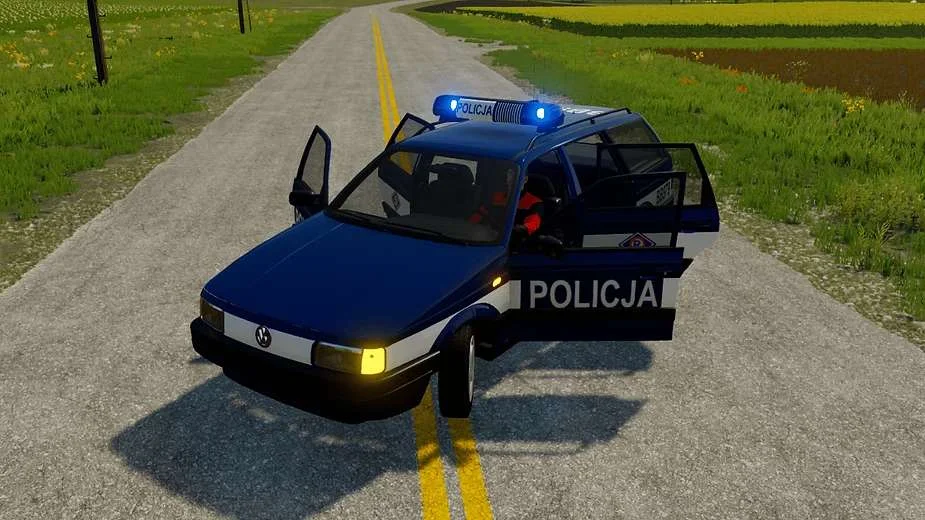 VW Passat B3 Police (SimpleIC) v1.0 FS22 FS22 Mod Free Download