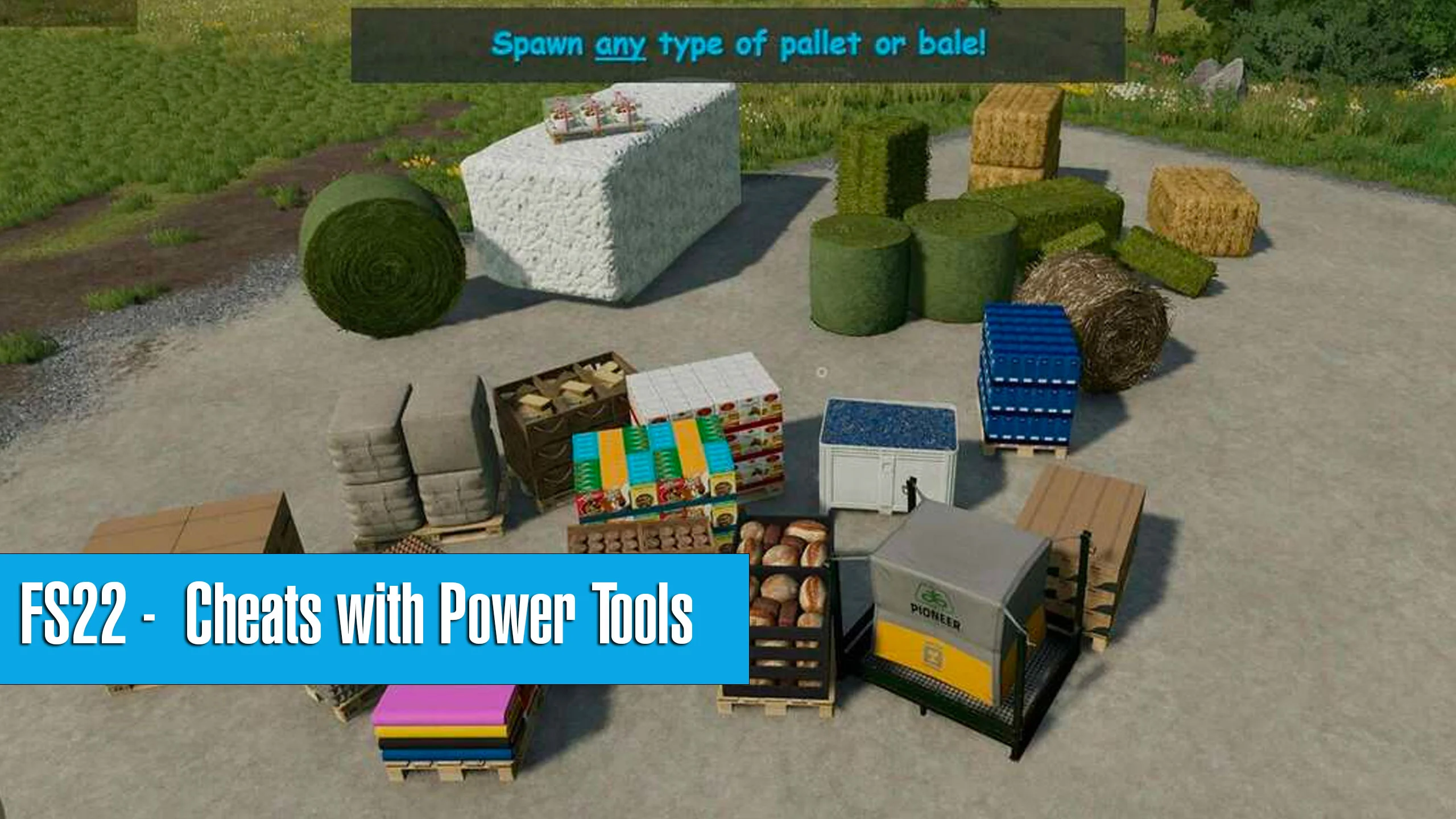 Farming Simulator 22 – Easy Cheats with Power Tools Mod FS22 Mod Free Download