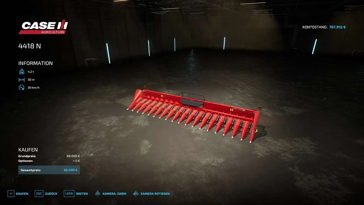 Case cornHeader 30m v2.1 FS22 FS22 Mod Free Download