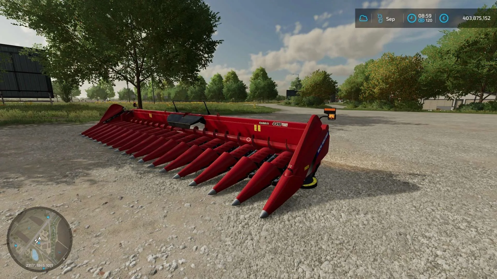 CASE Header 4418 v1.0 FS22 FS22 Mod Free Download
