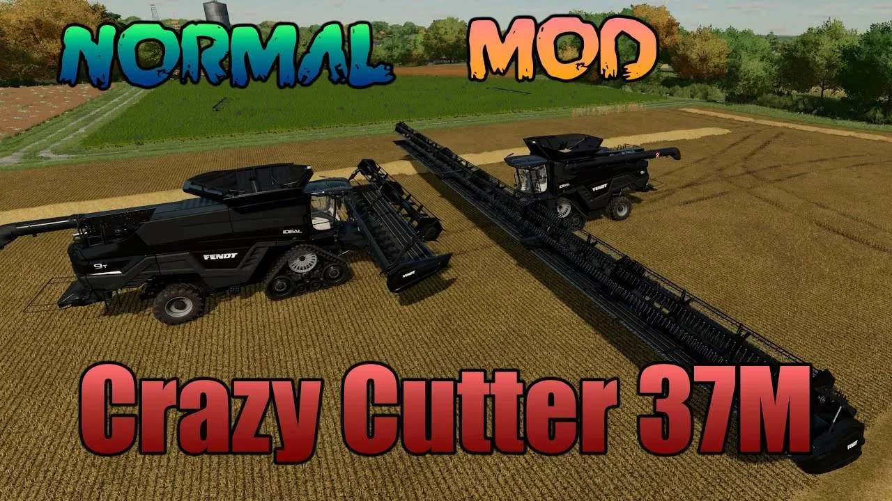 Crazy Cutter PowerFlow 37m v1.0 FS22 FS22 Mod Free Download