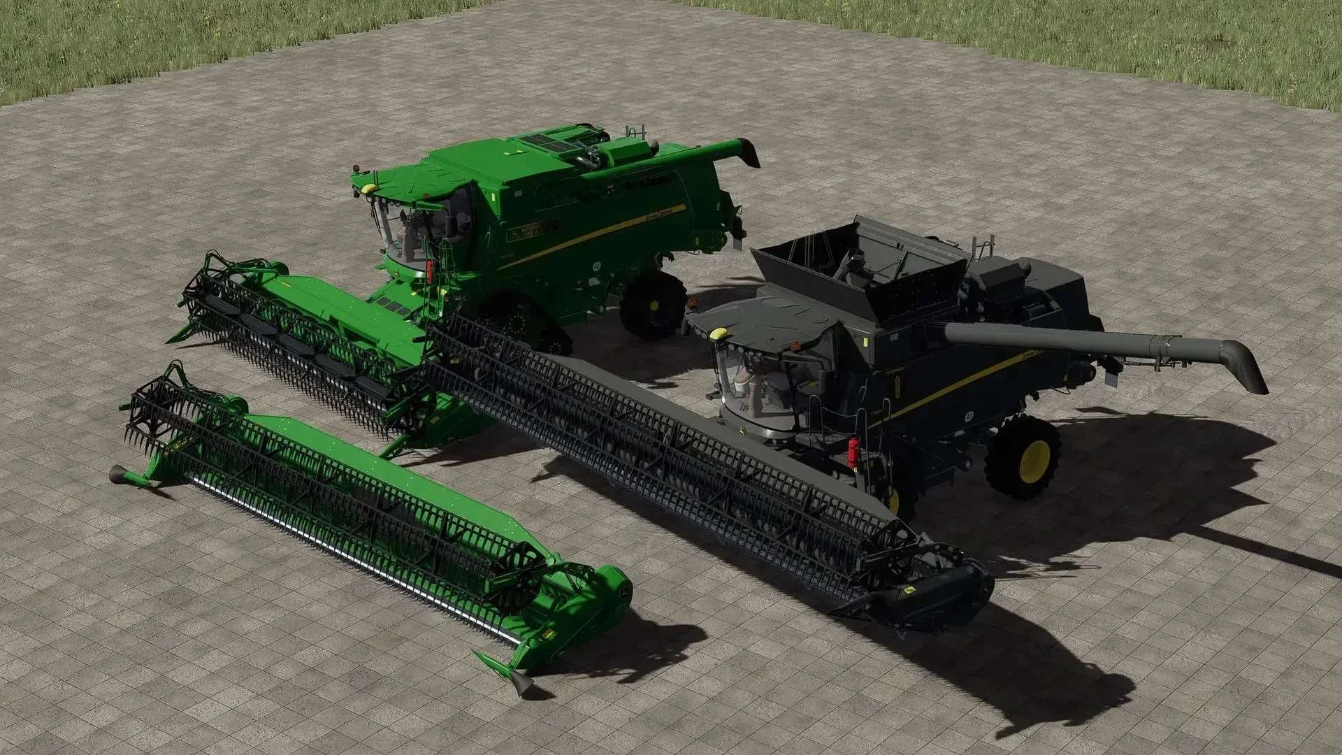 John Deere T-Series and 600X Headers v1.3 FS22 FS22 Mod Free Download