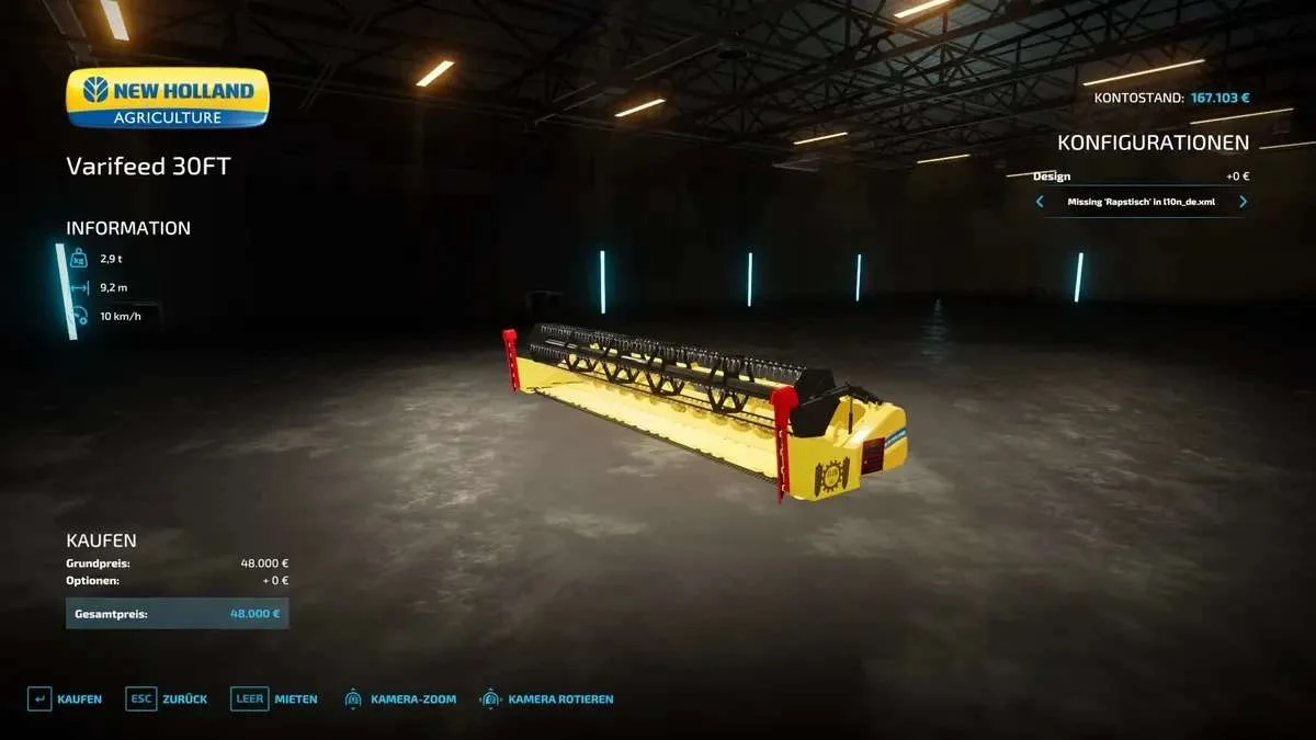 New Holland Varifeed 30ft v2.0 FS22 FS22 Mod Free Download